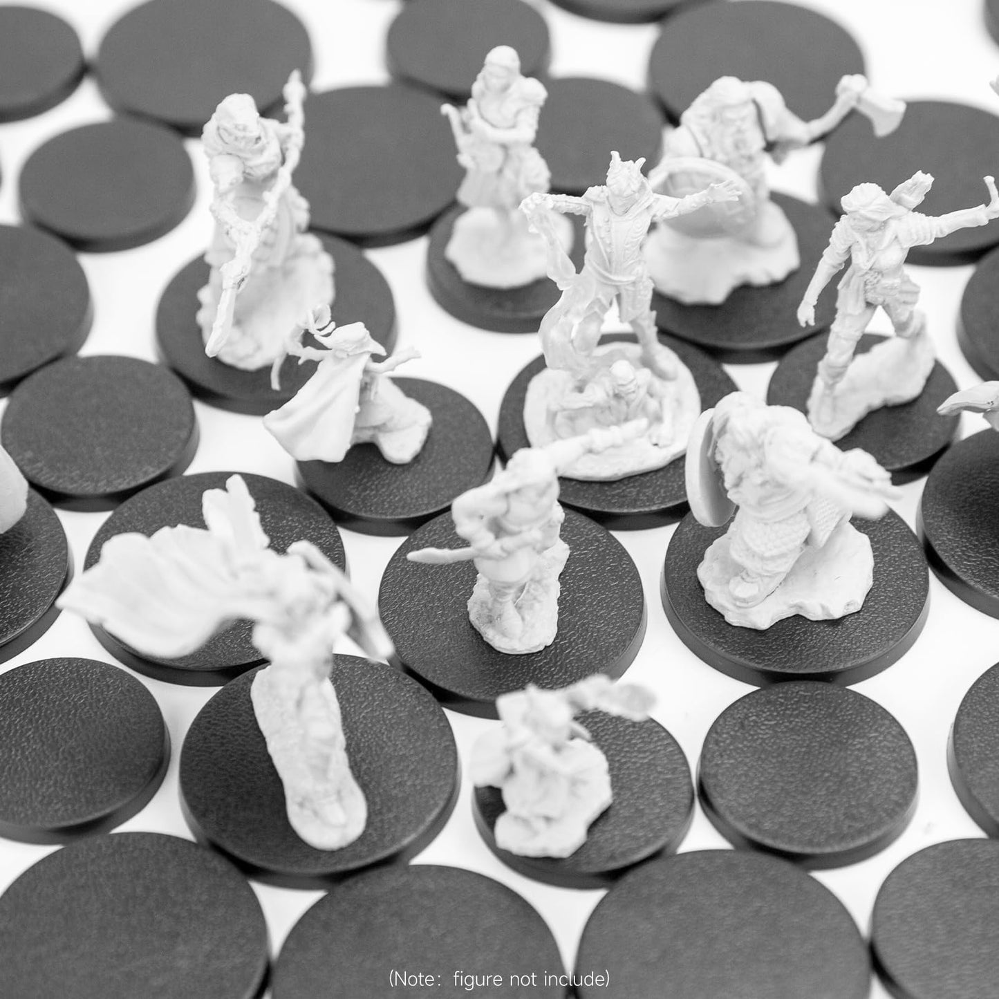Displaymore 100Pcs Mix Round Plastic Model Bases 25Mm/32Mm For Gaming Miniatures Or Wargames Role Playing Board Game Figure Toy