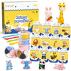 Air Dry Clay Kits, Modeling Clay for Kids with Sculpting Tools and Tutorials, Modeling Magic 12 Animals Arts Crafts Kits, Safe a