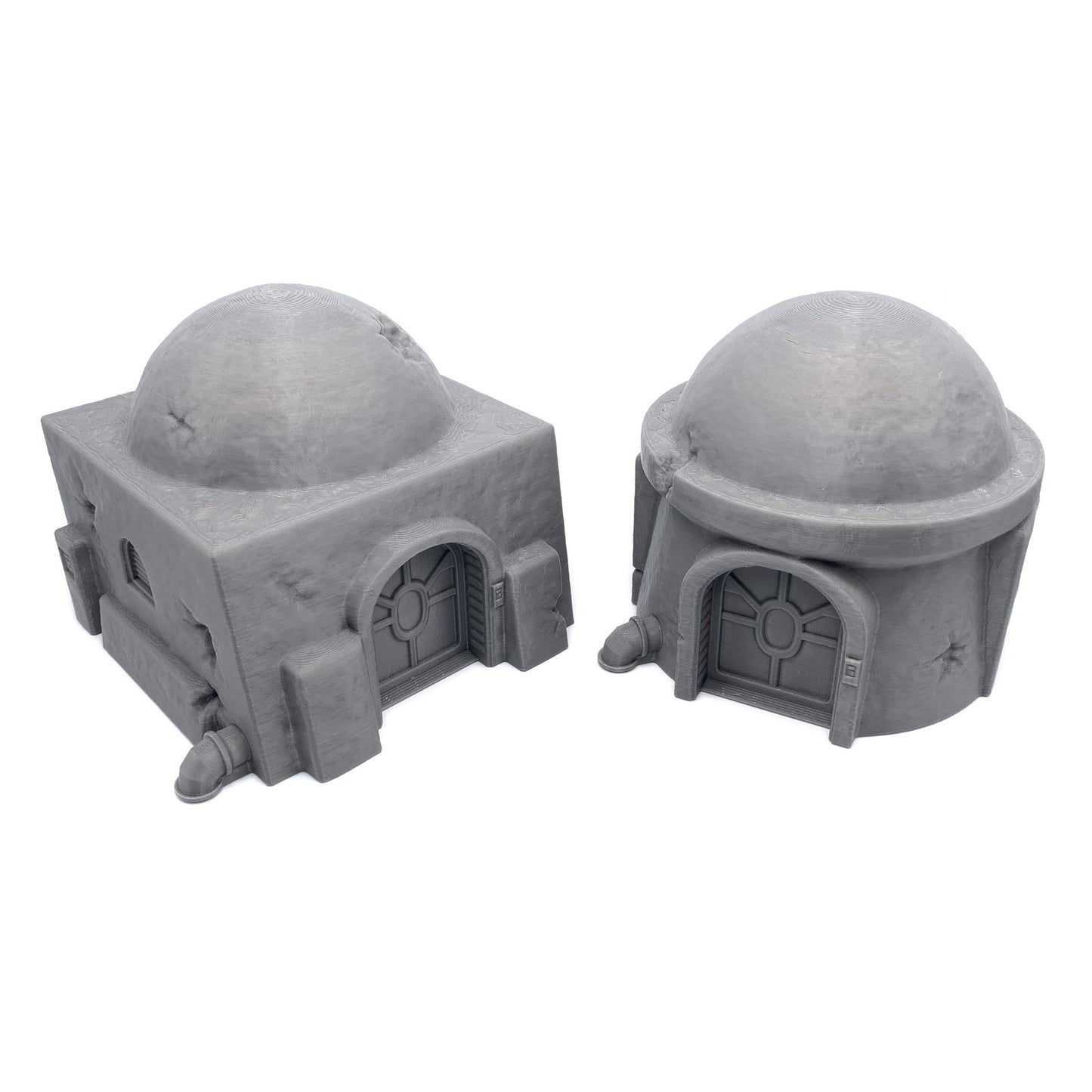 Endertoys Galactic Legion Desert Planet Huts, 3D Printed Tabletop Rpg Scenery And Wargame Terrain For 28Mm Miniatures