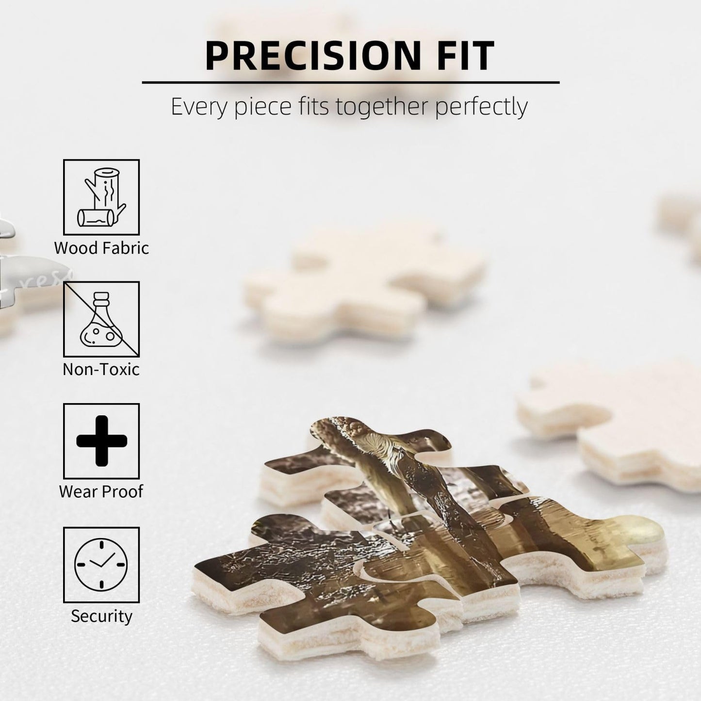 Christian Jigsaw Puzzle for Adults 500 Pieces Vintage Sheep Jesus Religious Puzzles Scripture Bible Inspirational Wooden Puzzle