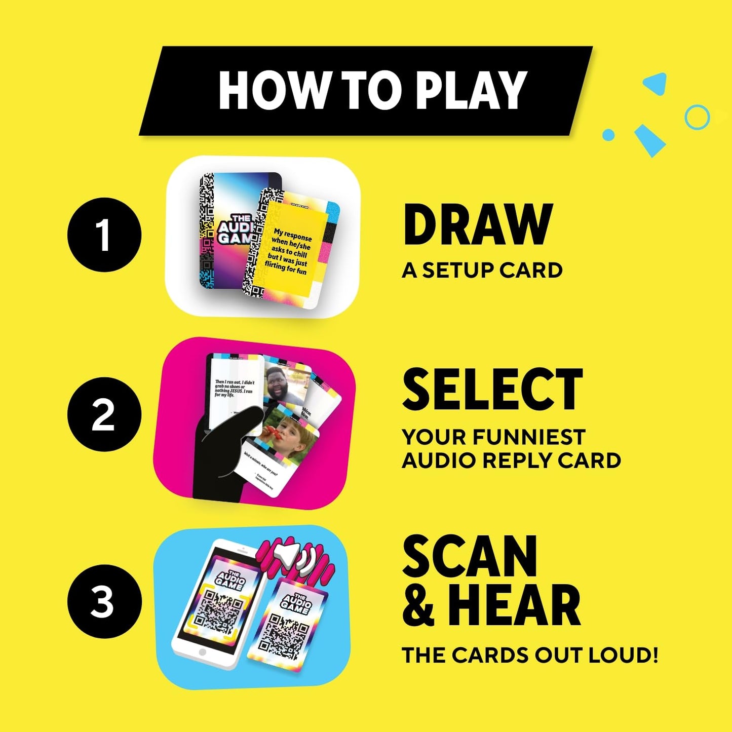 The Audio Game - A Raunchy Card Game - Use Viral Social Media Clips To Roast Your Friends - Hear The Hilarious Cards - Game Nigh