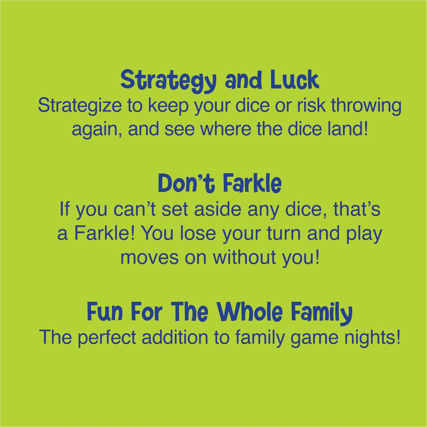 Farkle Classic Dice Game - Kids Games Dice Games Family Games Travel Games mature-themed Games Board Games Dice Cup Dice Set Farkle Score Sheets Included Ages 8+