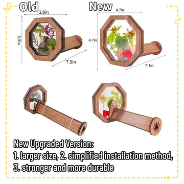 Natural Diy Kaleidoscope Kit, New Wooden Magic Rotating Kaleidoscope Making Set For Nature Lovers, Best Gift, Outdoor Classic Ha