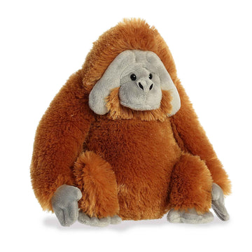 Aurora Huggable Orangutan Stuffed Animal - 12 Inch, Orange, Polyester, Model 84597 - Perfect for Learning and Global Exploration