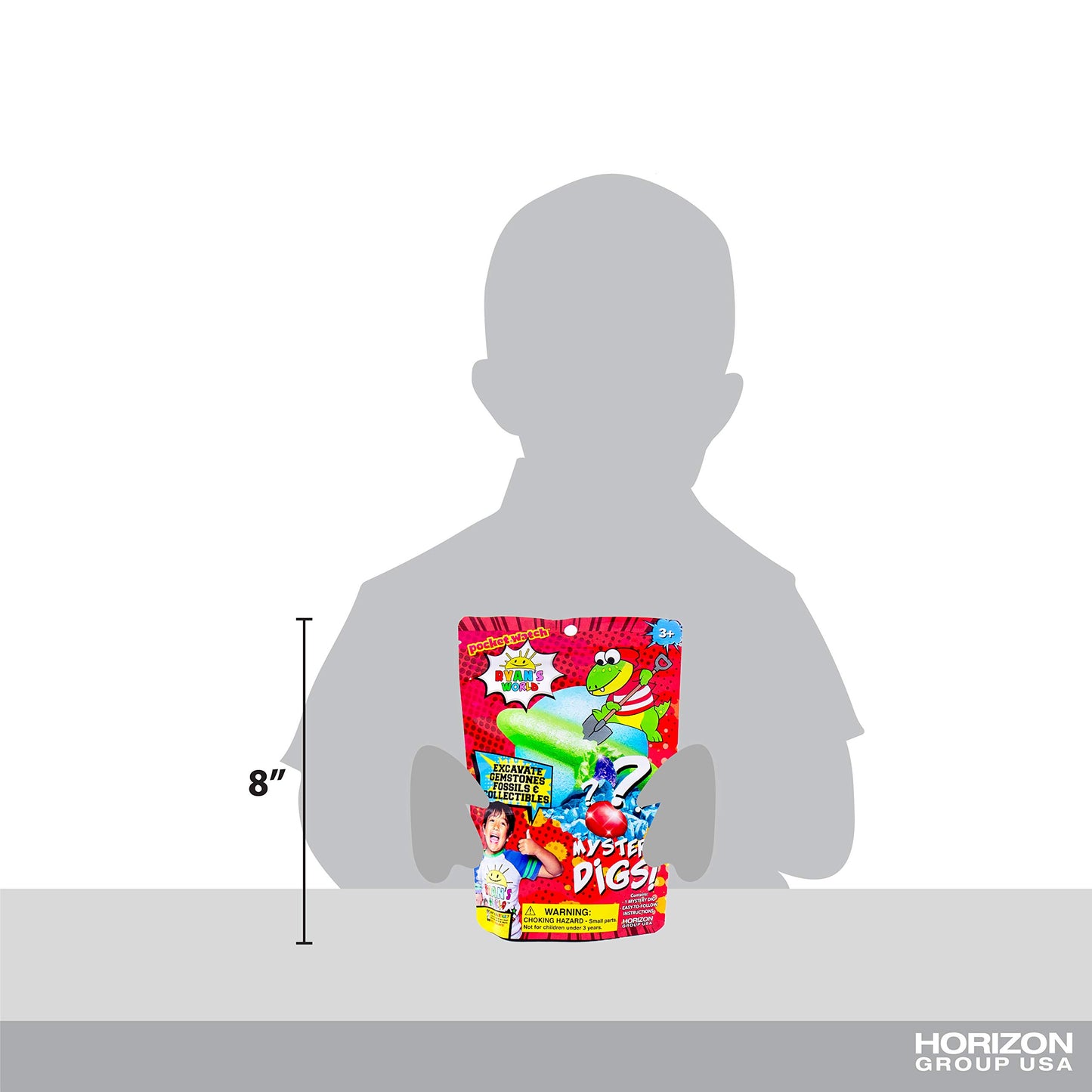 Ryan'S World Mystery Digs, Blind Bags, 3 Mystery Options, Gem Dig, Slimygloop Dig, Fizzing Dig By Horizon Group Usa