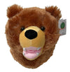 Adore 12" Brown Grizzly Bear Plush Stuffed Animal Wall Mount - Cozy Plush Décor, Model 2044
