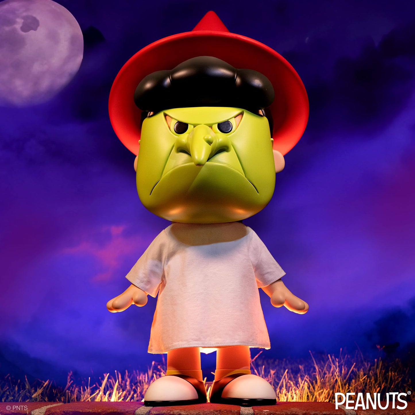 Super7 Supersize Peanuts Lucy In Witch Mask - 21' Peanuts Action Figure With Fabric Clothing Classic Cartoon Collectibles And Retro Toys