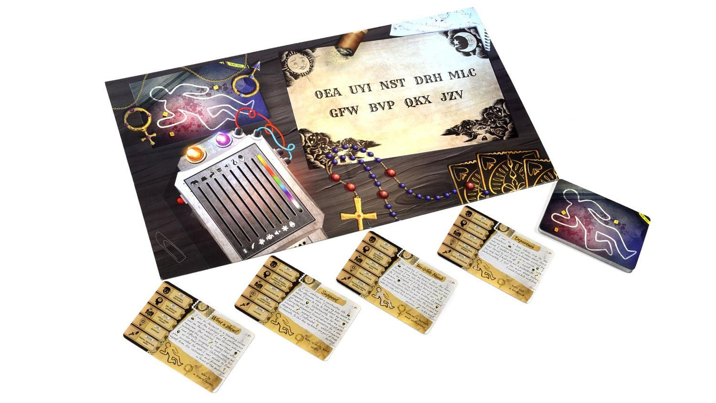 Lucky Duck Games Paranormal Detectives Party Game | Murder Mystery Board Game for 2-6 Players | Ages 12+ | Cardboard | Avg. Playtime 30-150 Min