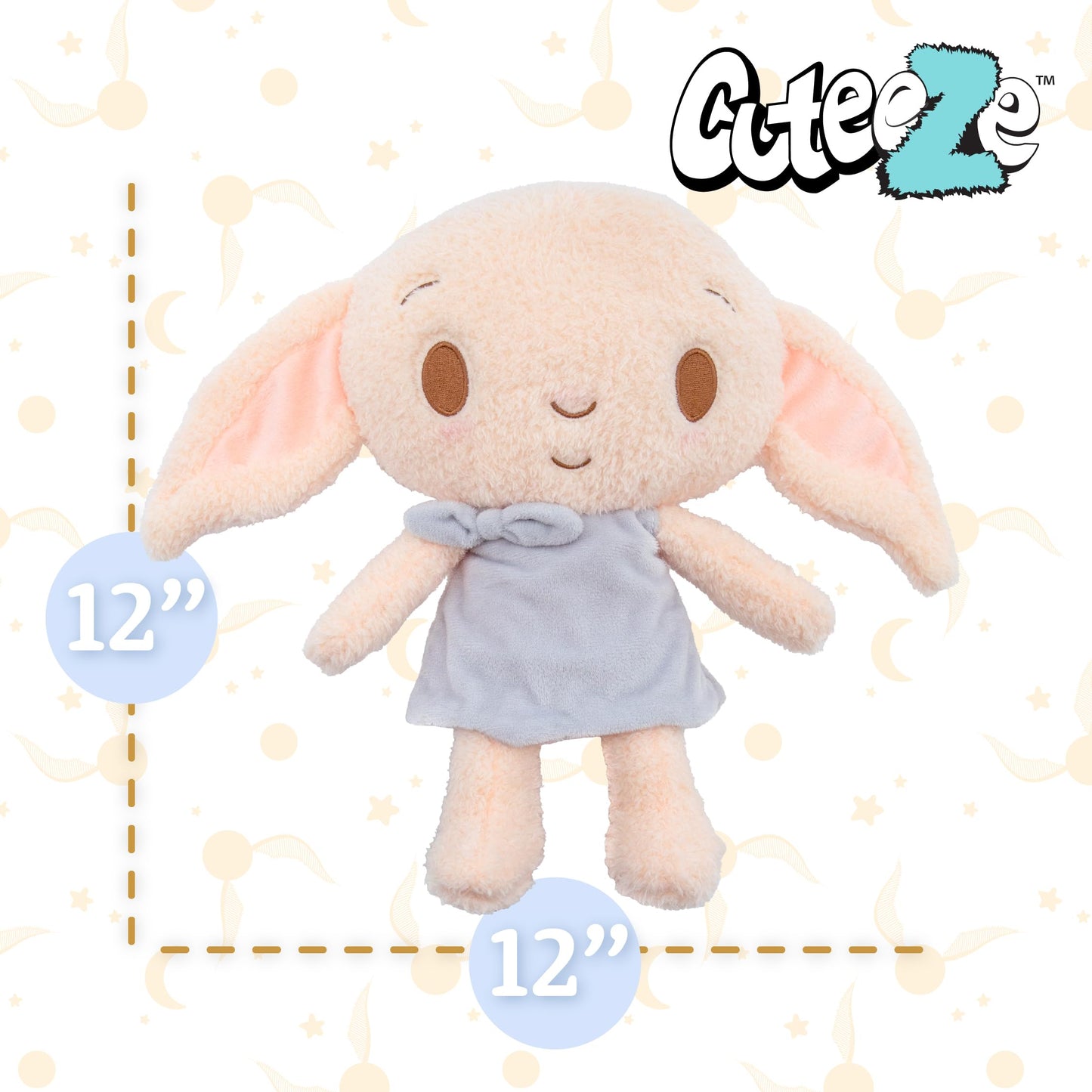KIDS PREFERRED Dobby The House Elf Plush Toy - Soft Cuddle Stuffed Animal, 12 Inches, Multi-color, Ideal Gift for Baby and Toddler