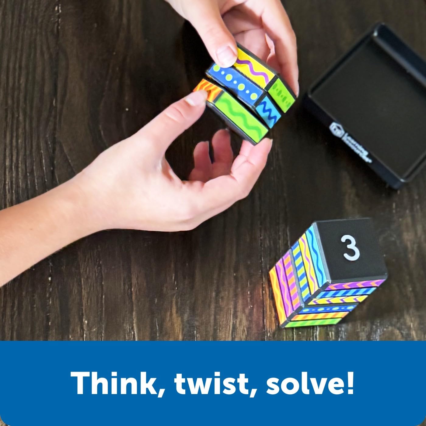 Learning Resources Brainometry Cubed, 3D Puzzle, Fidget Toys, Puzzles, Sensory Toys, Fidget Cube, Brain Games, Math Manipulative