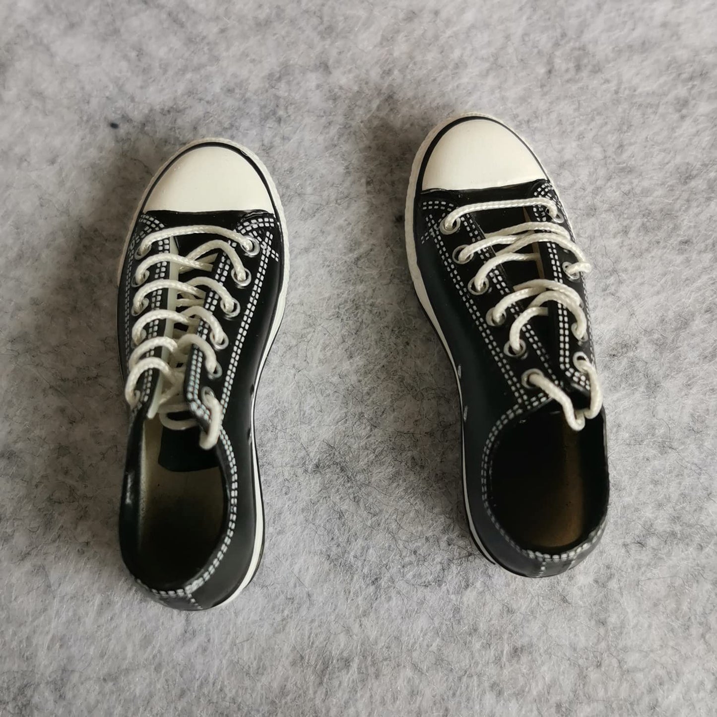 1:6 Scale Figure Shoes Sneakers Shoe For 1/6 12 Inch Male Action Figure Toy (Black)