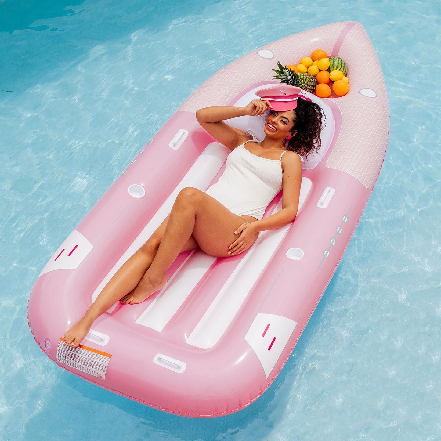 Barbie The Movie & Funboy Speed Boat Inflatable Pool Float Medium
