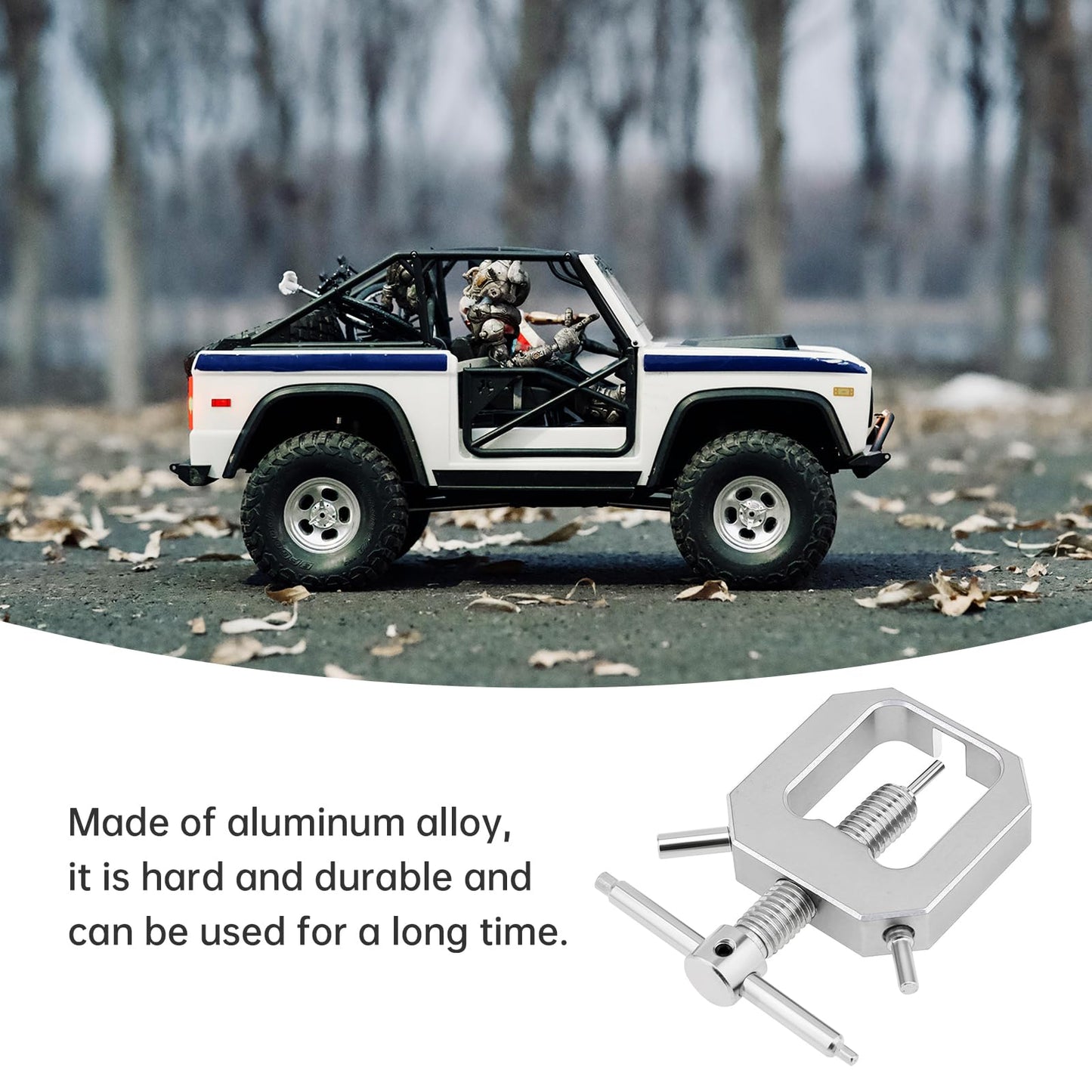 Omninmo Motor Gear Puller, Universal Motor Pinion Gear Puller Remover Mini Gear Puller for RC Vehicle Models Rc Car Fan (Silver)