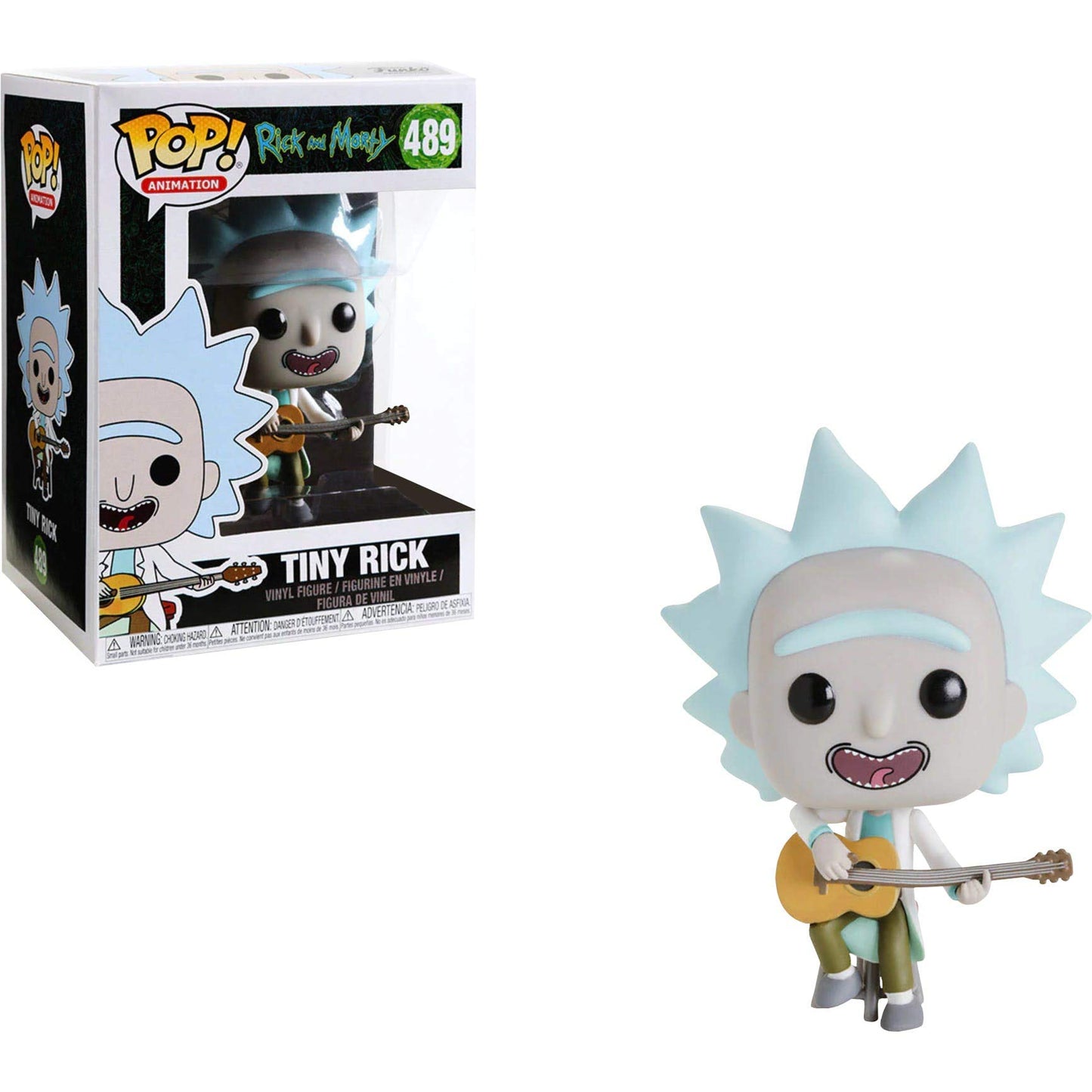 Funko Pop! Vinyl: Rick Sanchez & Morty: Tiny Rick Sanchez With Guitar - Morty, Multi - Collectable Vinyl Figure - Gift Idea - Official Merchandise - Toys For Kids & Adults - Tv Fans