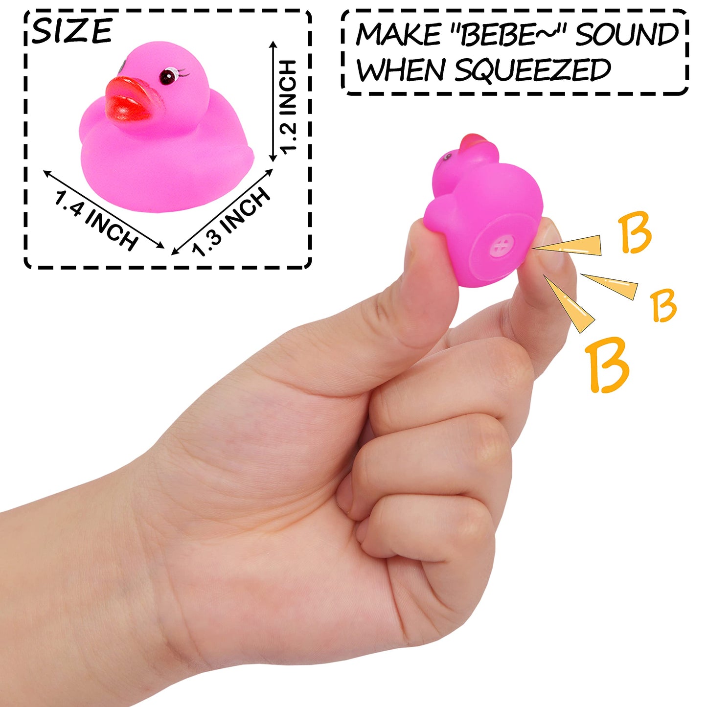 228-Pack Mini Rubber Ducks Set, Mini Colorful Rubber Duckies Bath Toy For Child,Float & Squeak Tiny Ducks Pool Toy Set For Kids Party Favors,Birthday Party Supplies,Prize Rewards