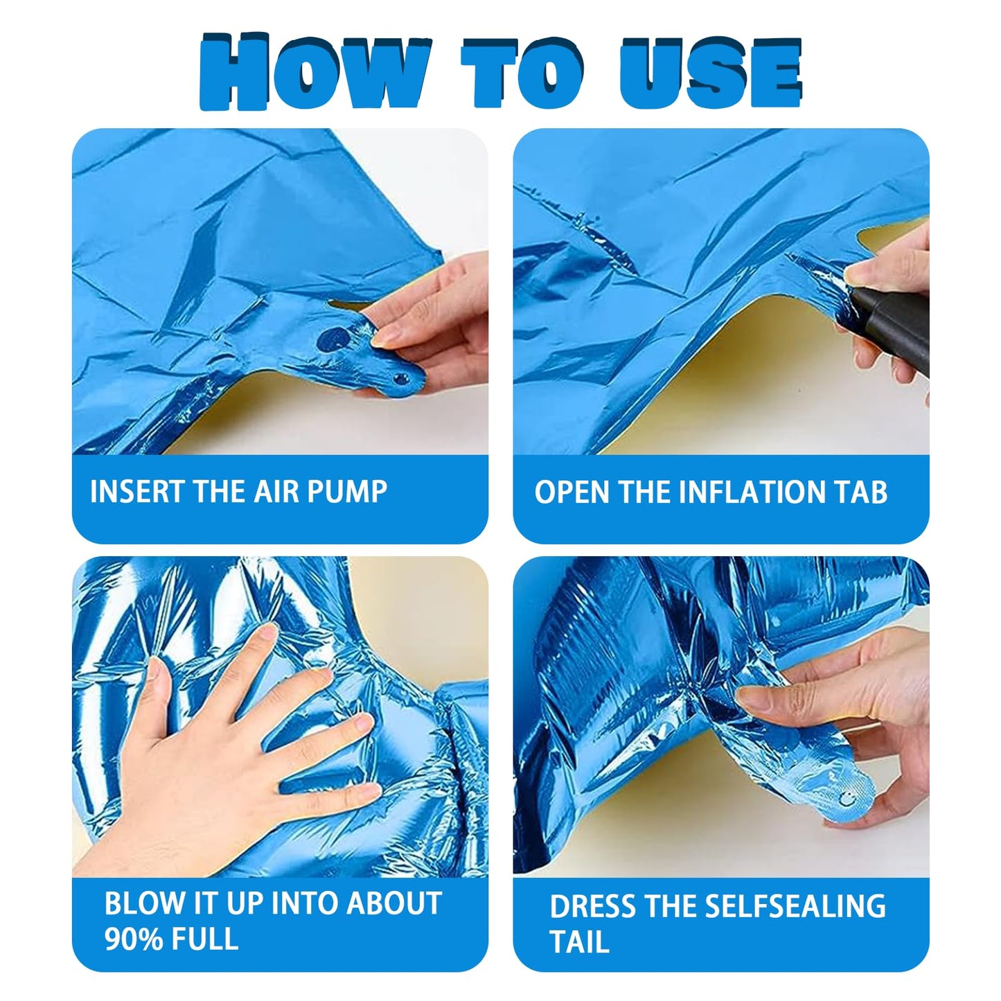 14 Number Balloon Blue 40 Inch Big Foil Crown Helium 14Th Balloons For 14 Year Old Boy Girl Birthday Party Decorations Wedding A