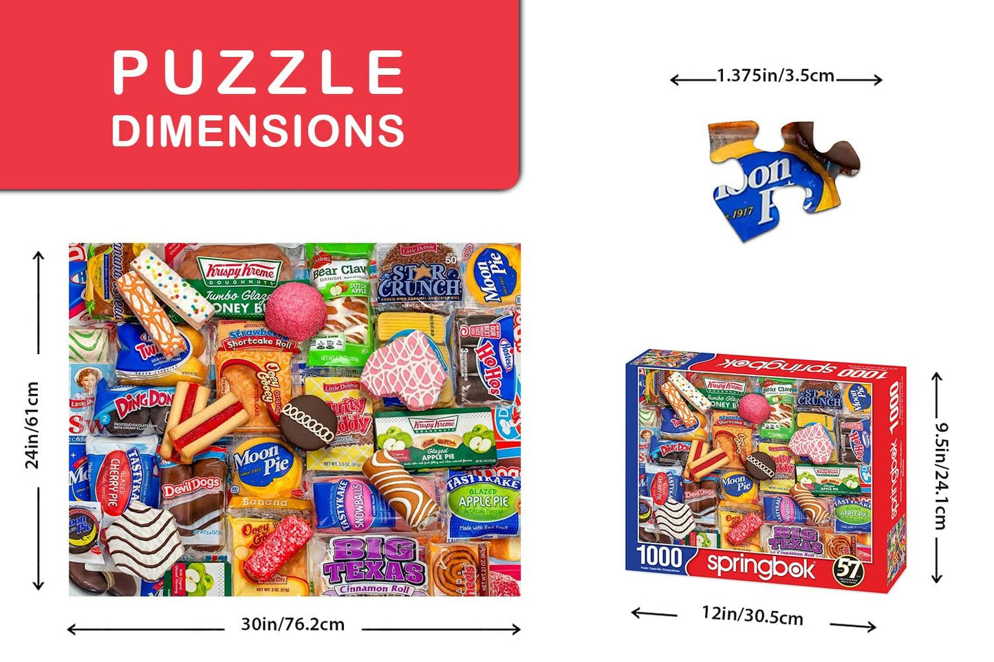 Springbok'S 1000 Piece Jigsaw Puzzle Snack Treats - Made In Usa