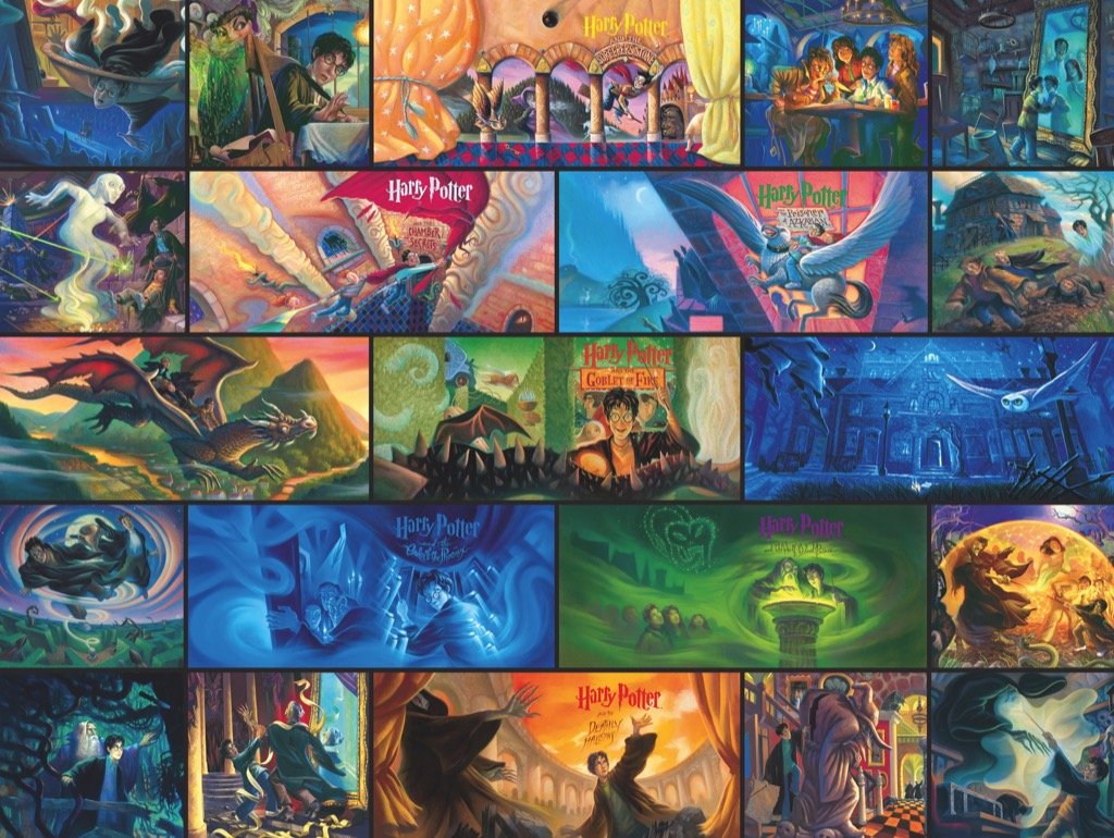 New York Puzzle Company - Harry Potter Harry Potter Collage - 1000 Piece Jigsaw Puzzle For Family Game Nights By Mary Grandpr