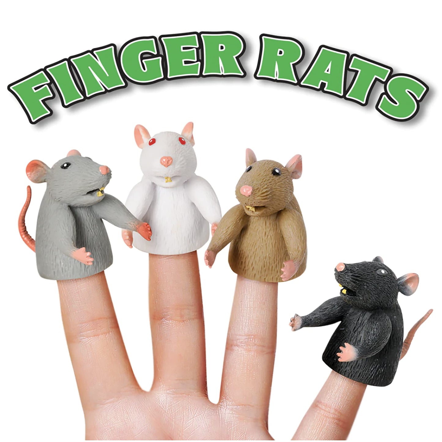 Mcphee Accoutrements Finger Rats 4 Piece Finger Puppet Set