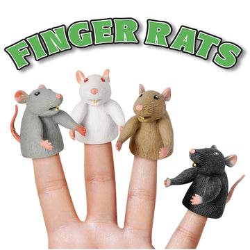 Mcphee Accoutrements Finger Rats 4 Piece Finger Puppet Set