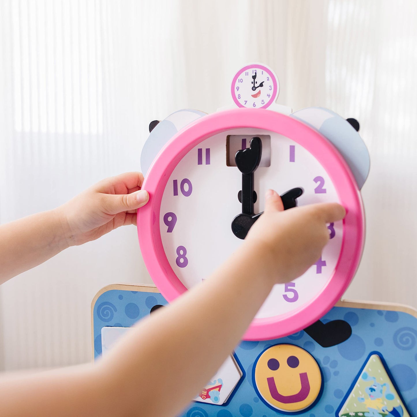 Melissa & Doug Blue'S Clues & You! Wooden Tickety Tock Magnetic Clock (31 Pieces)