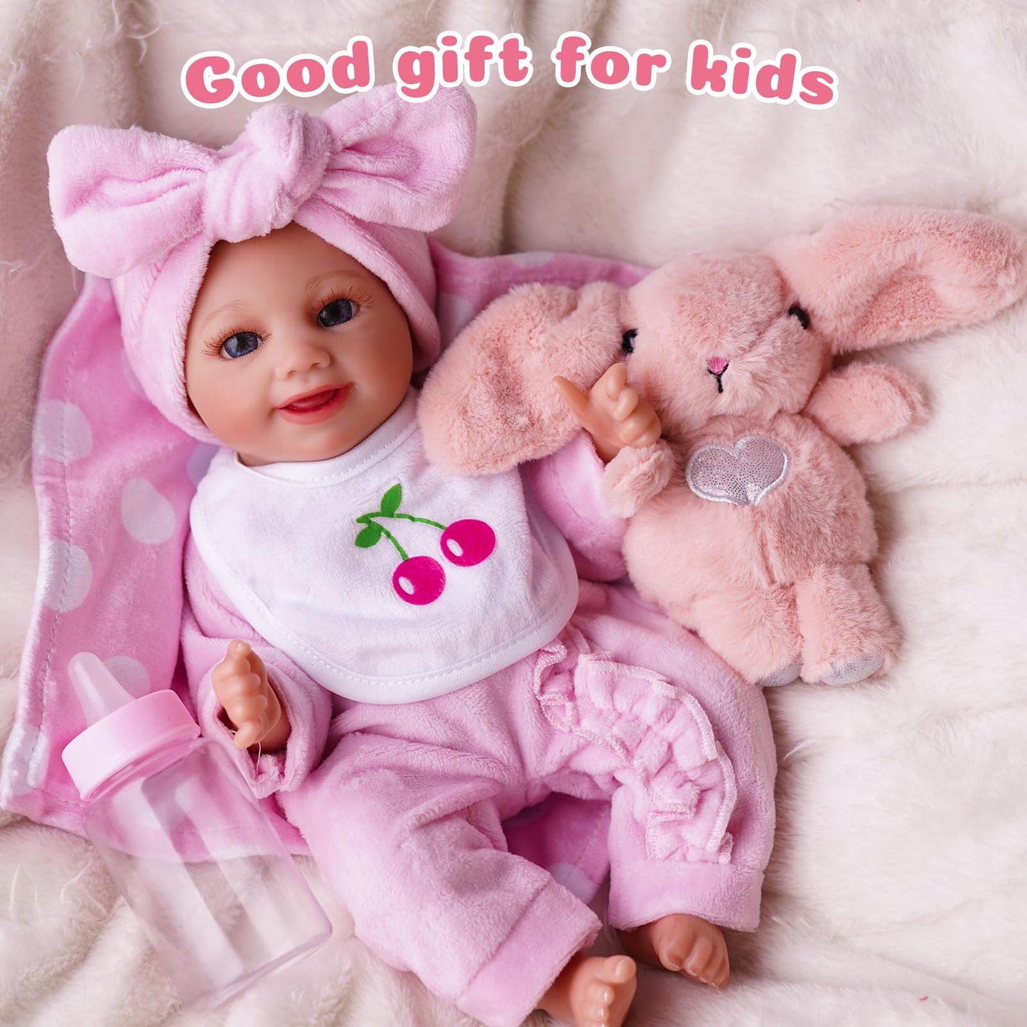 Babeside 8 Pcs Baby Doll Clothes With Bassinet For 8-10-12 Inch Baby Doll,Baby Doll Clothes Outfit Accessories Fit Newborn Baby Doll Girl