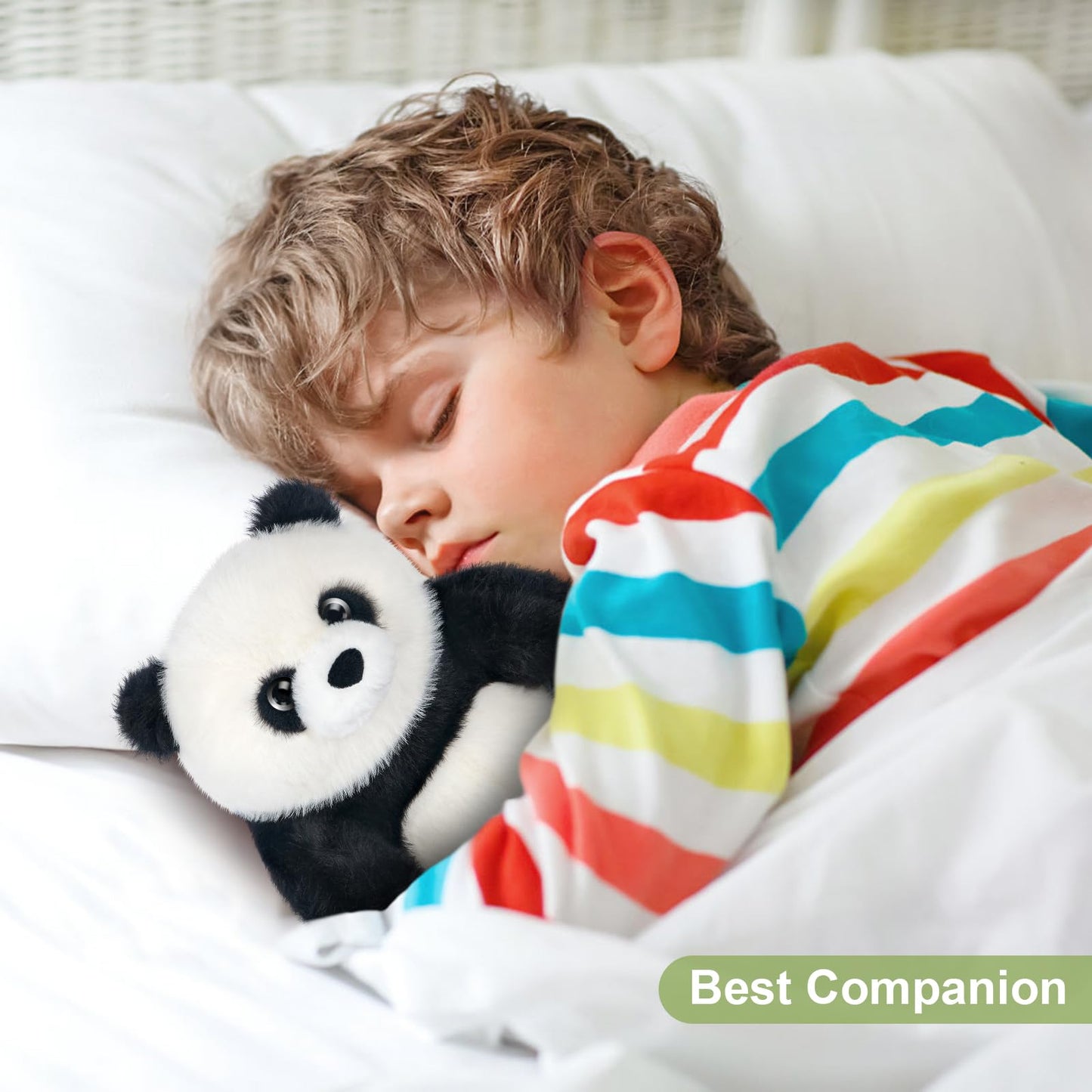 Suzzipals Heatable & Coolable Panda Stuffed Animal, Microwavable Heating Pads, Panda Plush For Companion, Lavender Panda Bear Pl