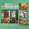 Bits And Pieces – 4-In-1 Multi-Pack - 500 Piece Jigsaw Puzzles For Adults – 500 Pc Winter Spring Summer Fall Seasons Puzzle Set Bundle By Artist Larry Jones - 16'X20' (41Cm X 51Cm)