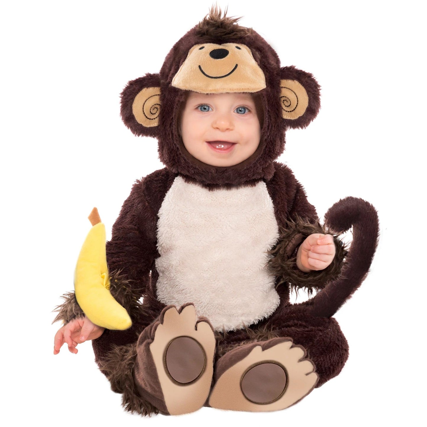 Brown Monkey Around Costume - 18-24 Months (1 Pc) | Outfit For Toddlers - Perfect For Dress-Up, Parties & Playtime