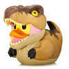 TUBBZ T-Rex Vinyl Rubber Duck Figure - 9 cm Collectible - Official Jurassic Park Merchandise - T-rex Color, Model NS4277