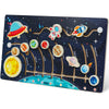 Zeoddler Movable Solar System Puzzle For Kids 3-6, Wooden Space Toys, Planets For Kids Preschool Learning Activities, Gift For Boys, Girls