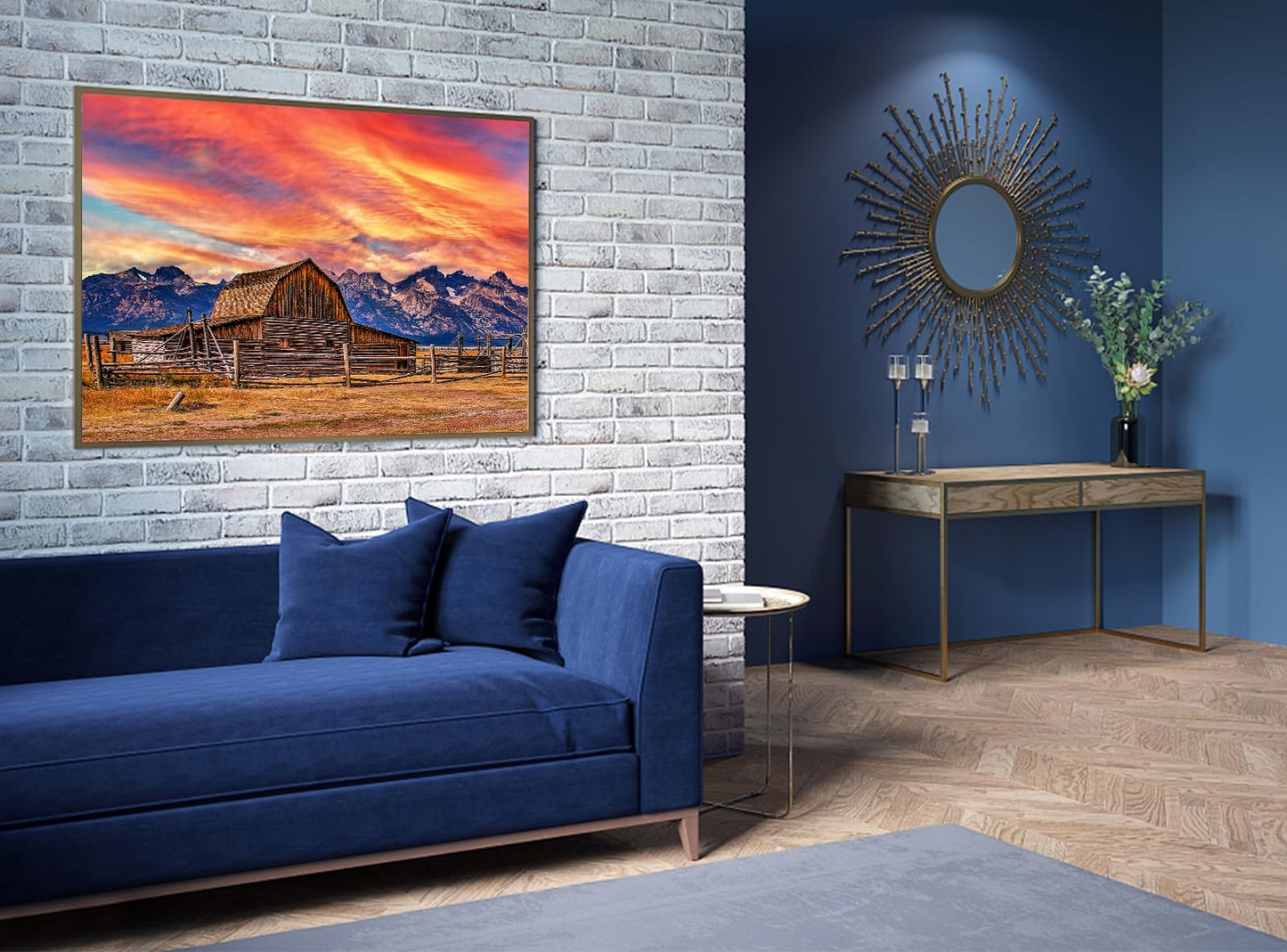 Wishdiam Jigsaw Puzzles For Adults,2 Pack 1000 Pieces Puzzles,Barn And Grand Teton National Park In Wyoming & Morning Light At Grand Canyon Arizona Usa, A Scenic Birthday Gift For Mom And Girl Friend