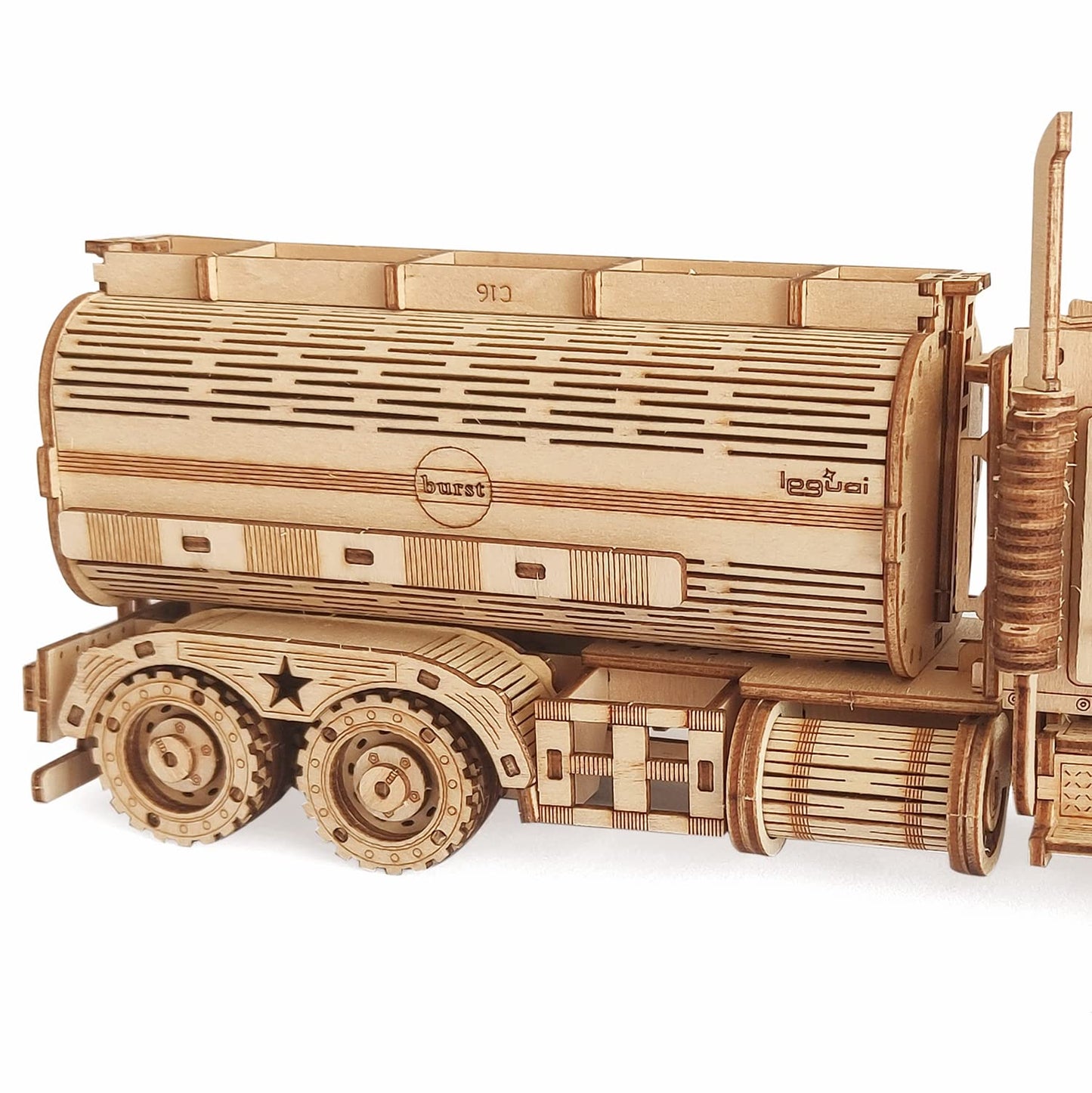 3D Wooden Puzzle - Wood Mechanical Tank Truck Model Kits - Coin Bank Crafts Model - Wooden Stem Diy Brain Teaser Puzzles, Birthday For Kids And Adults Teens Boys Girls