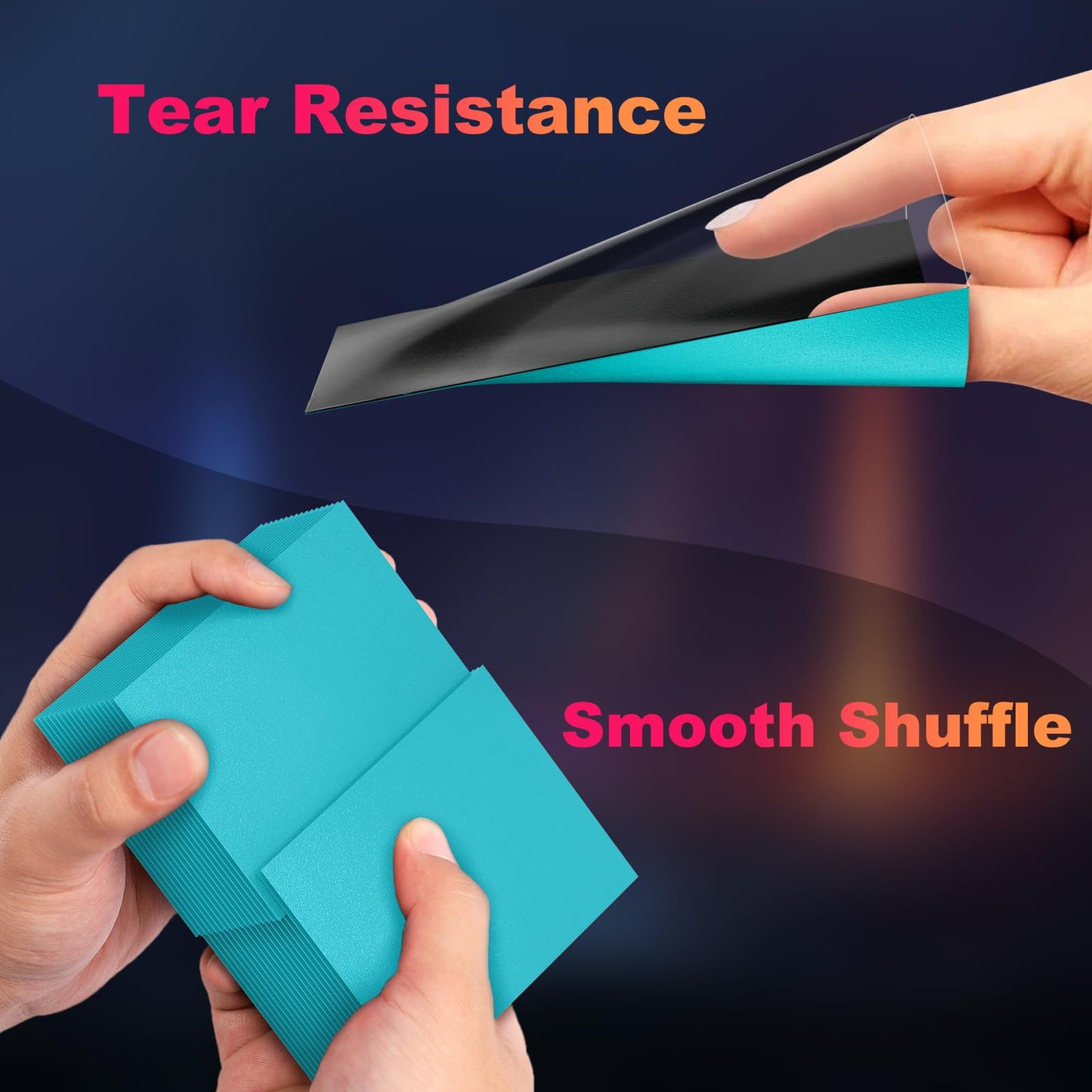 200 Pack Card Sleeves, Matte Dual Trading Card Sleeves With Opaque Back & Smooth Shuffle, Tear Resistant Card Protectors For Mtg