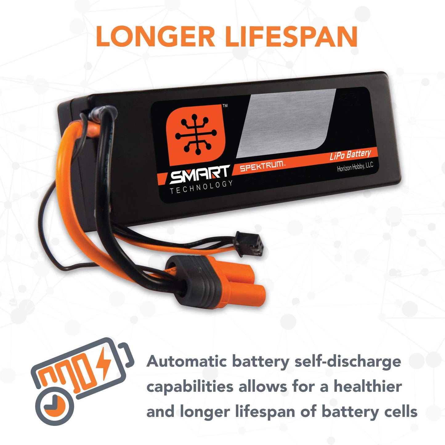 Spektrum 11.1V 5000mAh 3S 30C Smart Hardcase LiPo Battery: IC5, SPMX50003S30H5