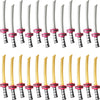 Cotiny 24 Pack Inflatable Ninja decorative replica blades Inflatable decorative replica blade Samurai Katana Blow Up decorative replica blades for Ninja Cosplay Swimming Pool Party Supplies Halloween Costume Accessories (Color Style 2)