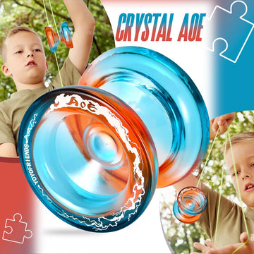 Aoe Responsive Yoyo For Kids Beginners, Deep Finger Holes For Easier Finger Spin Tricks, Yoyo Professional With Extra Unresponsi