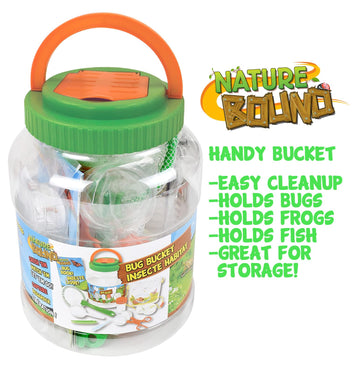Nature Bound Bug Catcher Kit - 20 Piece Outdoor Exploration Set For Kids - Safe Insect Catch & Release With Bucket, Net, Magnifier & More - Great Gift For Young Explorers (Original Design)