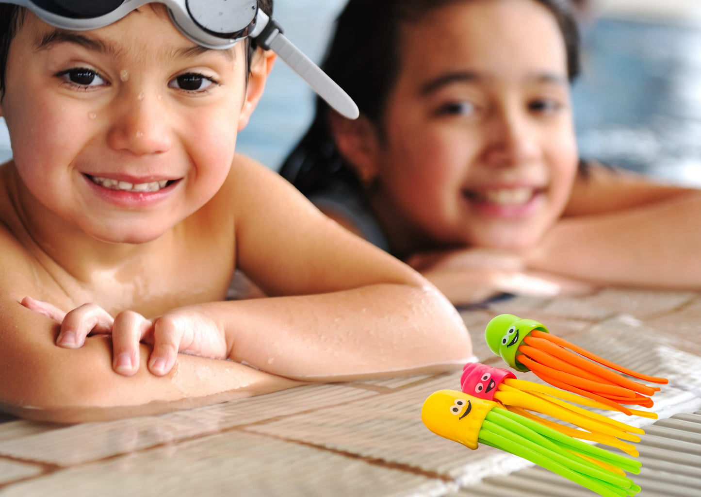 Ja-Ru 3 Pack Diving Buddies Dive Game Diving Toys Fun Swimming Pool Dive Toys Gem Diving Swimming Training Toy For Kids Sinker Toy 887-1A