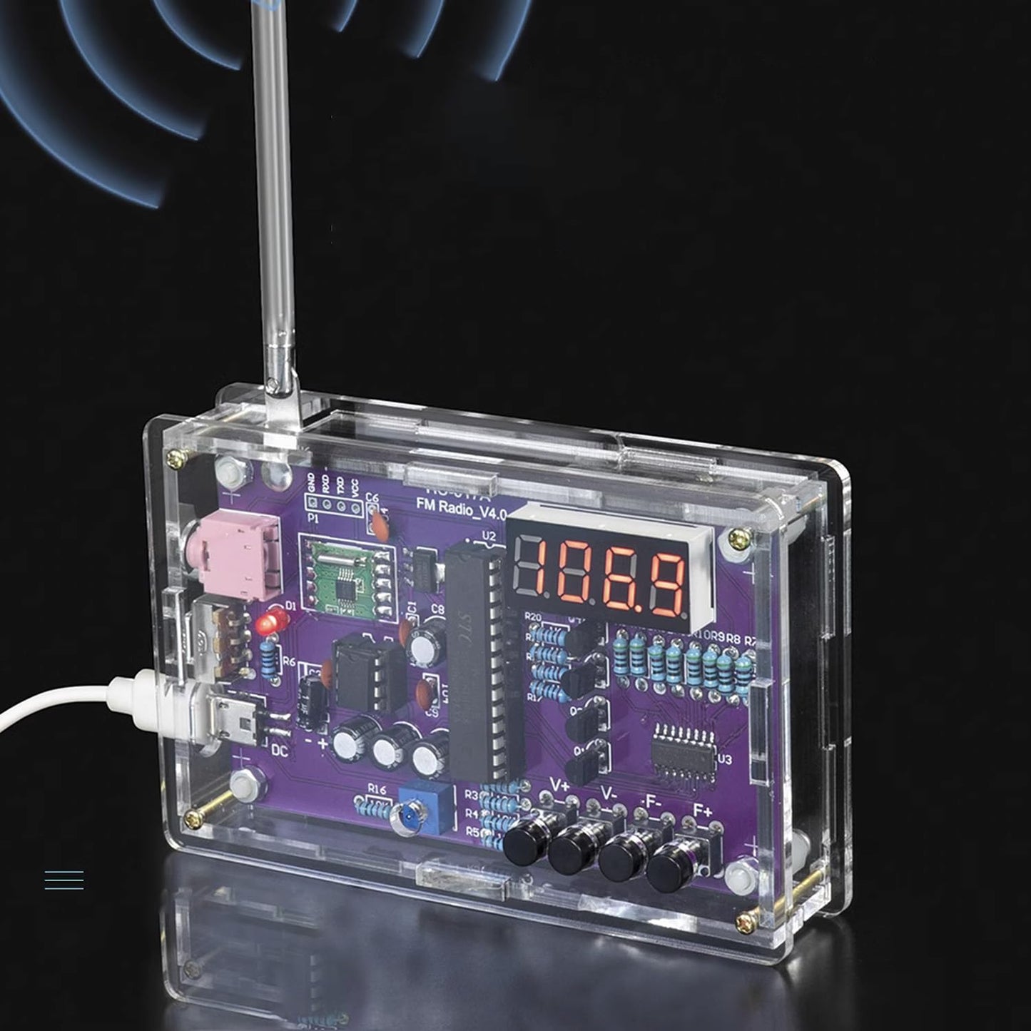 Fm Radio Kit Soldering Practice Kit Diy Electronic Kits Radio Diy Kit Digital Diy Soldering Project Kit Isolderstore