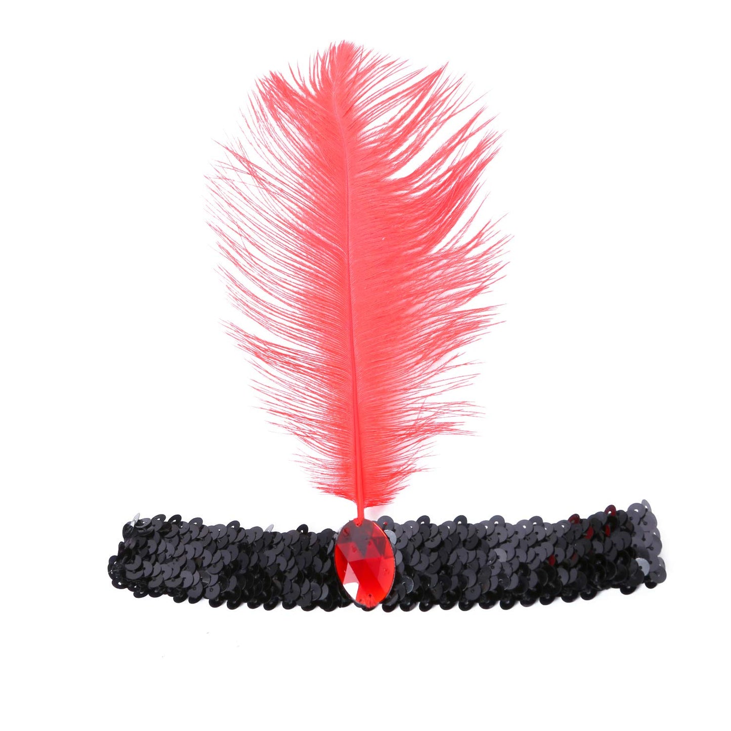Leadtex Girl'S 20S Flapper Dresses Costume Dress Childrens Party Fringed Dresses With Feather Headband,Size L(10-12,Black