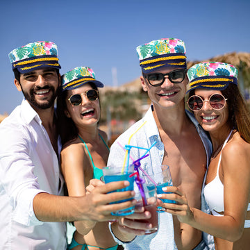 SOIMISS Captain Hat Sailor Hat Yacht Hat Boat Hat Hat Adjustable Nautical Party Hat Caps Cosplay Costume for