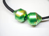 Begleri Fidget Beads - Worry Fidget Beads Spin & Bump - Made Of Aluminum Alloy - Creates A Bit Of Magic For You (Ufo-Yellow&Gree