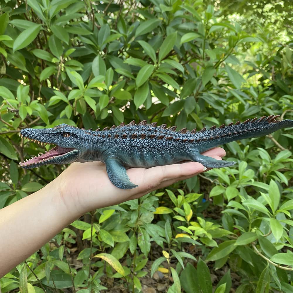 Rcomg Mosasaurus Dinosaur Toy Figure, Prehistoric Sea Monster, Educational Party Favor, Collection Gift, Cake Topper, Bath Pool Toy