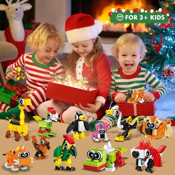 HOGOKIDS Animals Building Block Toy Set, 20 Pack Multi Color, Model C0378, Perfect for Kids Ages 6-12, Great for Party Favors and Gifts
