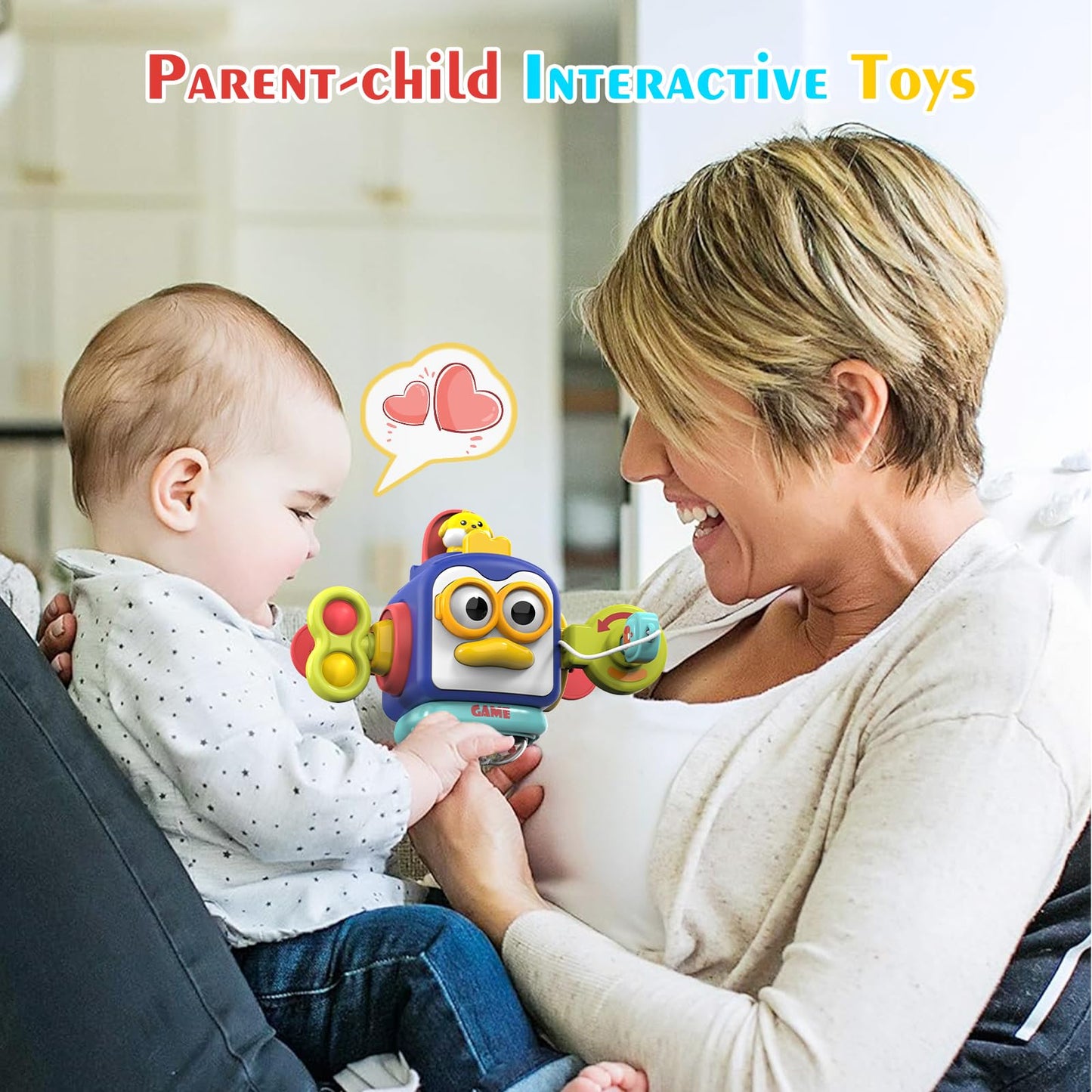 Easter Montessori Toys For 1 Year Old, Sensory Toys For Toddlers 1-3, Activity Busy Cube Travel Toys, Baby Toys Easter Basket Stuffers Gifts For 12-18 Months Toddler Learning Toys