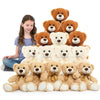 MaoGoLan 15 Pack Teddy Bears in Bulk, 14inch Small Stuffed Animals Teddy Bears for Baby Shower Wholesale Plushies for Themed Bir