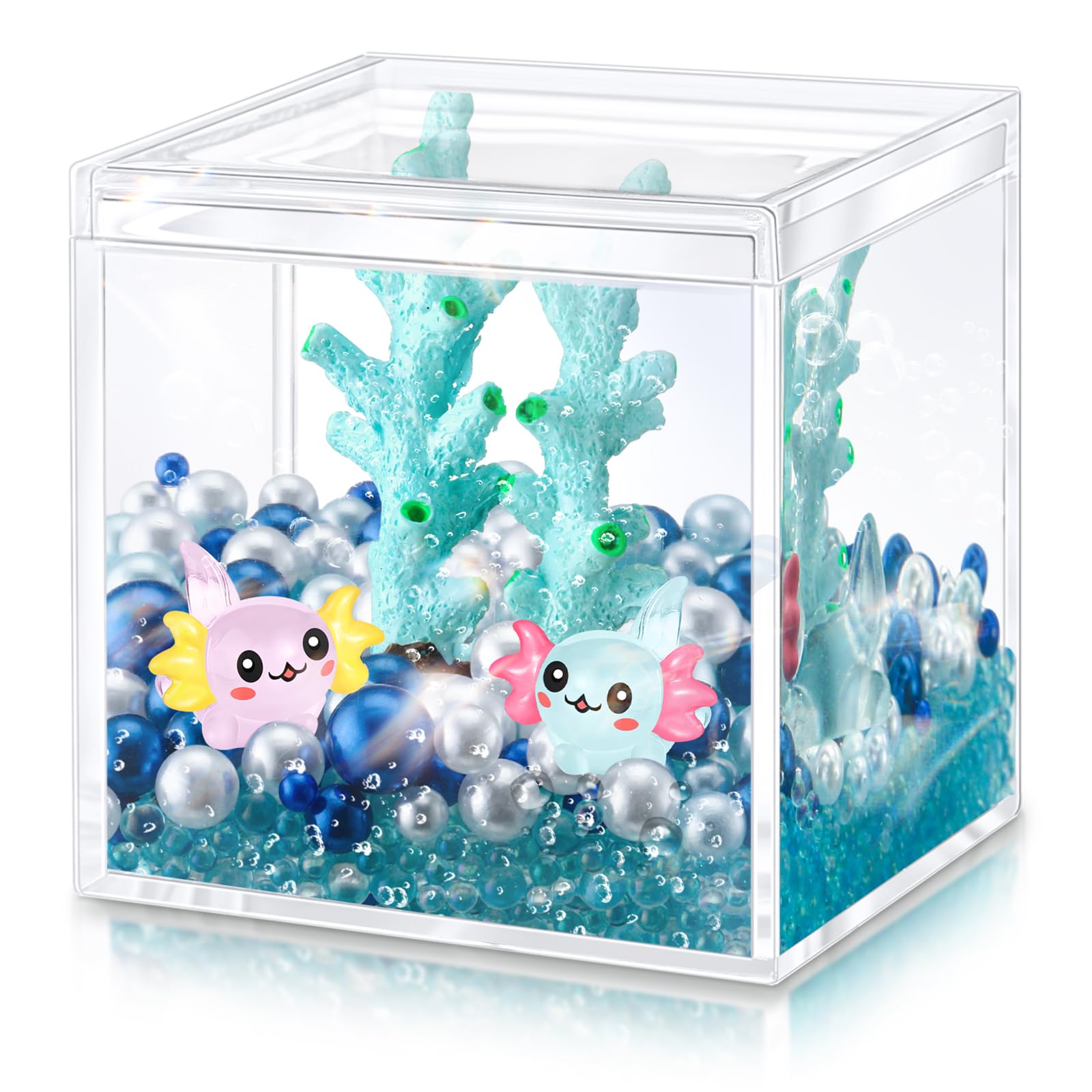axolotl fish tank accessories Aquarium Corner Cave Hide Cichlid Cave Accessories, Corner Fish Aquarium Cave Hide with Viewing Window, Terrarium/ Aquarium Underground Natural Cave : Pet Supplies Axolotl Hide Cave Wall Aquarium