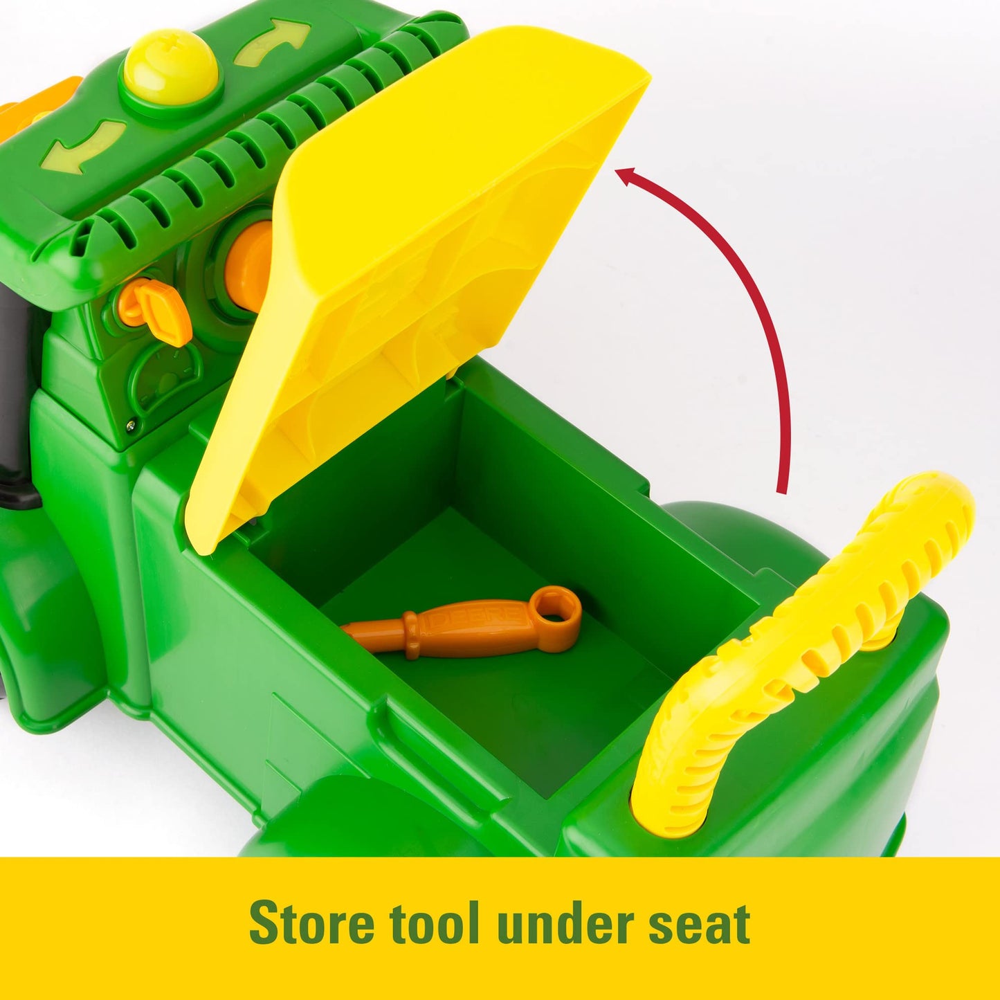 John Deere Johnny Tractor Ride-On Toy — Includes Lights And Sounds — John Deere Tractor Toys — Kids Farm Toys For 12 Months And Up
