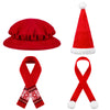 4 Pack Doll Clothes Christmas Mini Snowman Hats Scarf, Santa Knit Hat Christmas Tree Scarf For Doll Elf Santa Mini Snowman (Styl